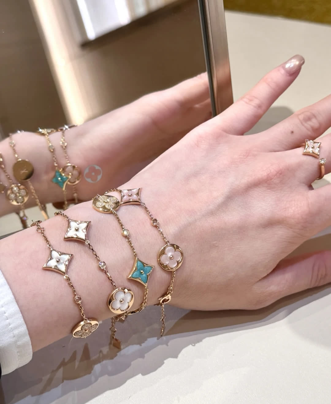 Louis Vuitton Gold Flower Bracelet Louis Vuitton Gold Flower Bracelet